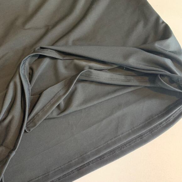 Abercrombie & Fitch Dress Womens S Small Black Bodycon Halter Keyhole Lined Midi - Picture 12 of 16